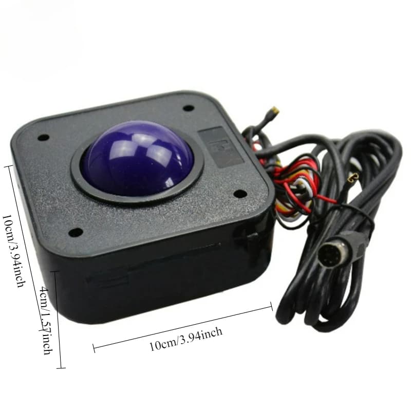 Mouse Trackball Baccarat Dragon Tiger Rotondo, Accessori per Giochi Arcade e Macchine a Gettoni