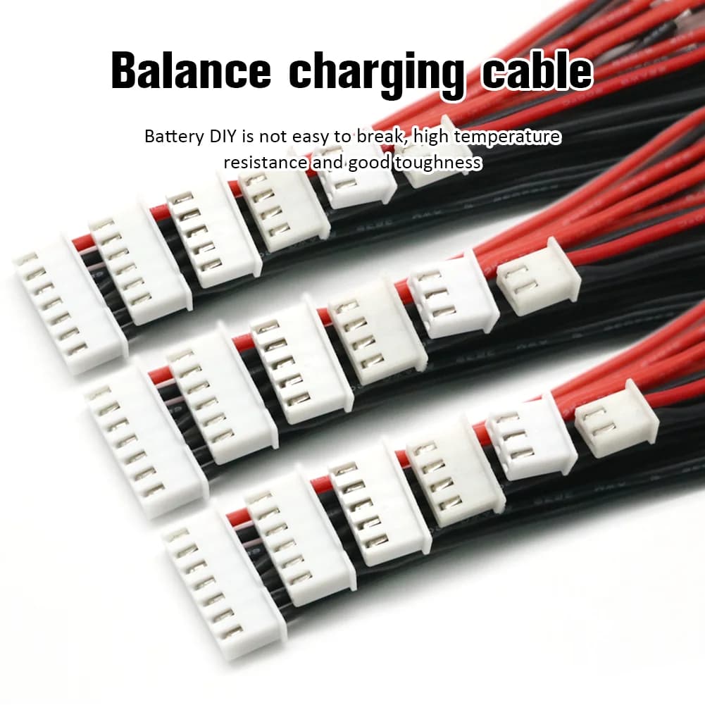 5 pcs/lot 1S 2S 3S 4S 5S 6S Lipo Battery Balancing IMAX B6 Charger Cord Plug Connector Wholesale