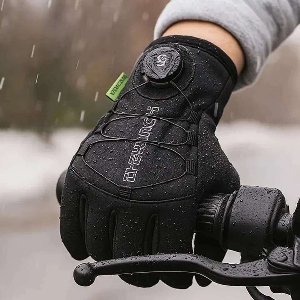 Winter Warm Gloves for Men Women Extended Thickened Windproof and Waterproof Sports Touchscreen Skiing Cycling Gloves