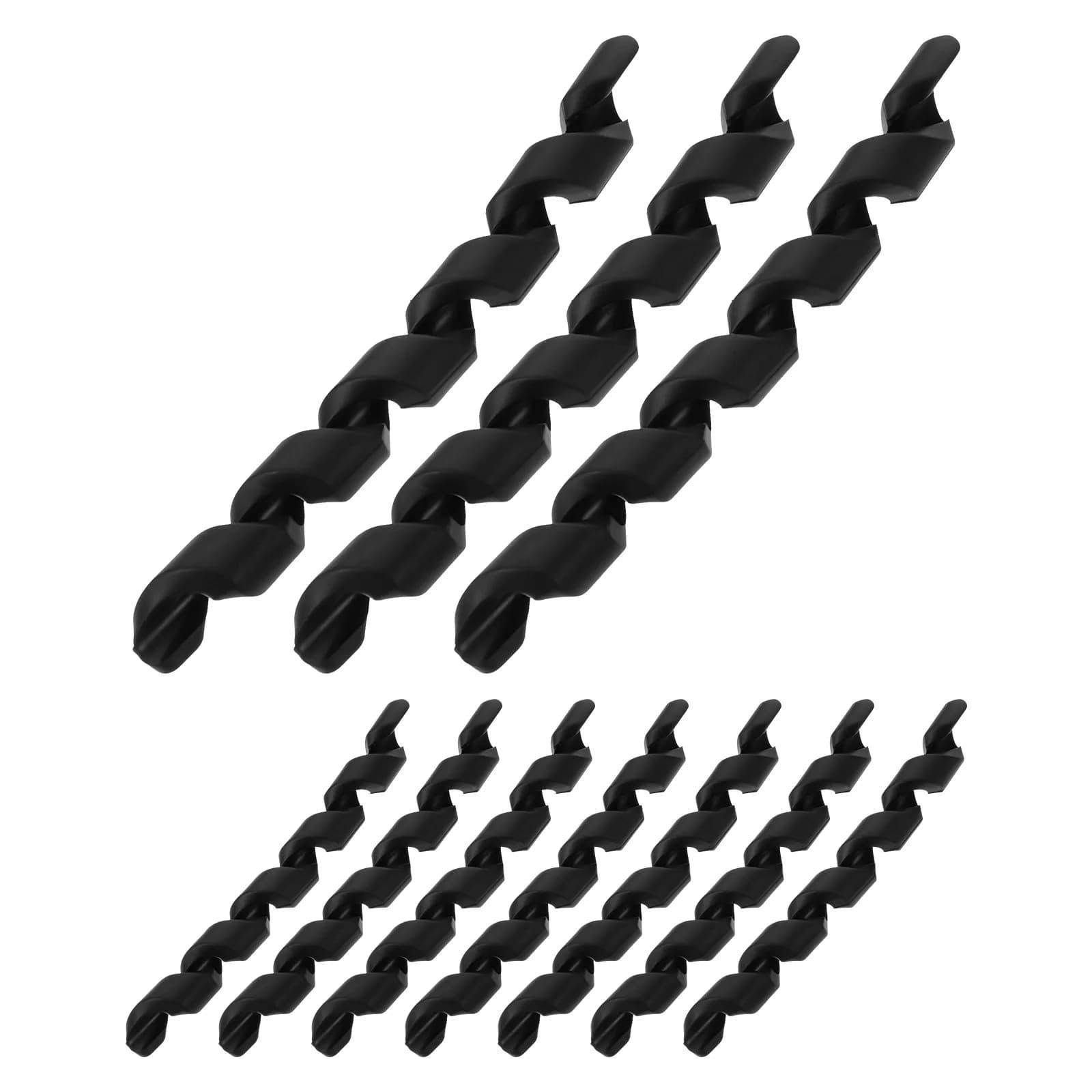 10 Pezzi Guaina Protettiva a Spirale per Cavi Bici, in Gomma Flessibile, Protezione per Cavi Deragliatore Bici, Avvolgicavo per Gestione Cavi