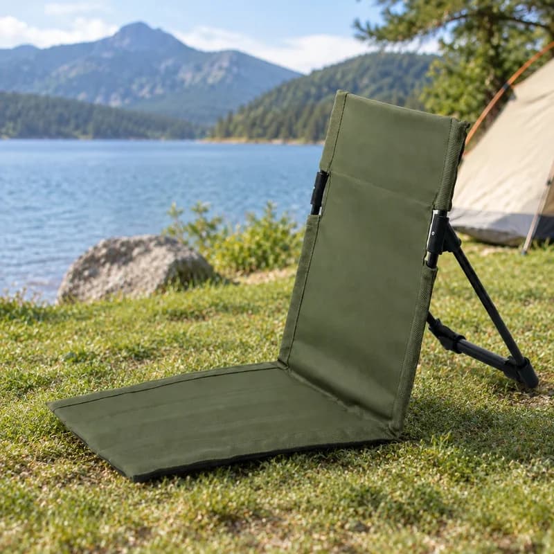 Lightweight Foldable Camping Seat Made of Aluminum Alloy, Ideal for Beach, Fishing, and Outdoor Travel