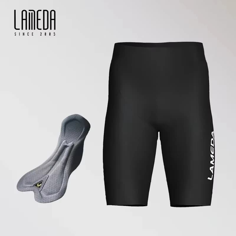LAMED Pantaloncini da ciclismo MTB Antiurto Mezzi uomini Pantaloncini da bici da strada MTB imbottiti in spugna antiscivolo traspirante ad asciugatura rapida