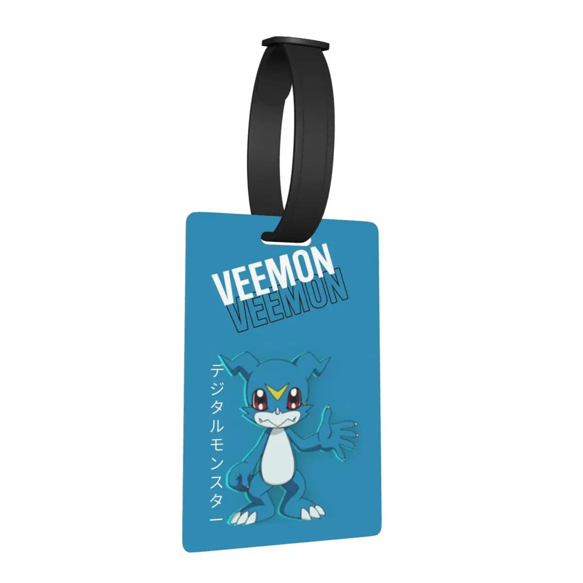Etichette per Bagagli Veemon Digimon, Accessori per Valigie, Targhette per Bagagli da Viaggio, Porta Etichette con Nome e Indirizzo
