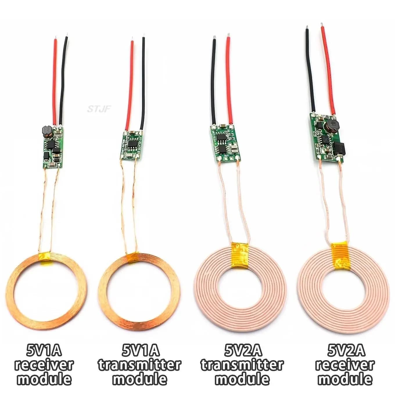 Modulo di alimentazione wireless 5V 1A/2A Modulo caricabatterie wireless Modulo circuito terminale ricevitore trasmettitore per telefono fai da te
