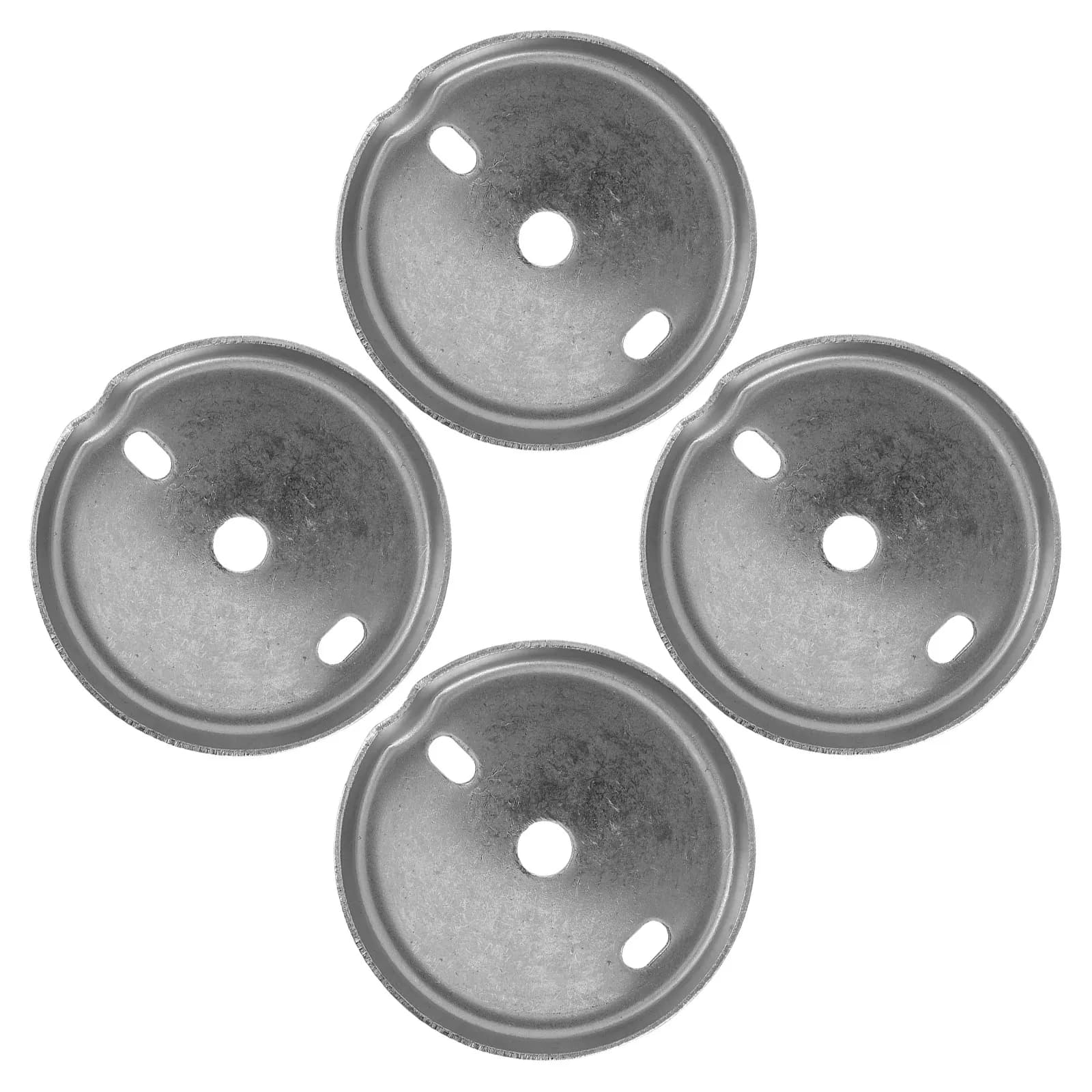 4Pcs Stainless Steel Bathroom Towel Bar Mounting Base Plate 2.4 Inch Round Mounting Bracket Replacement Hardware for Towel Rack