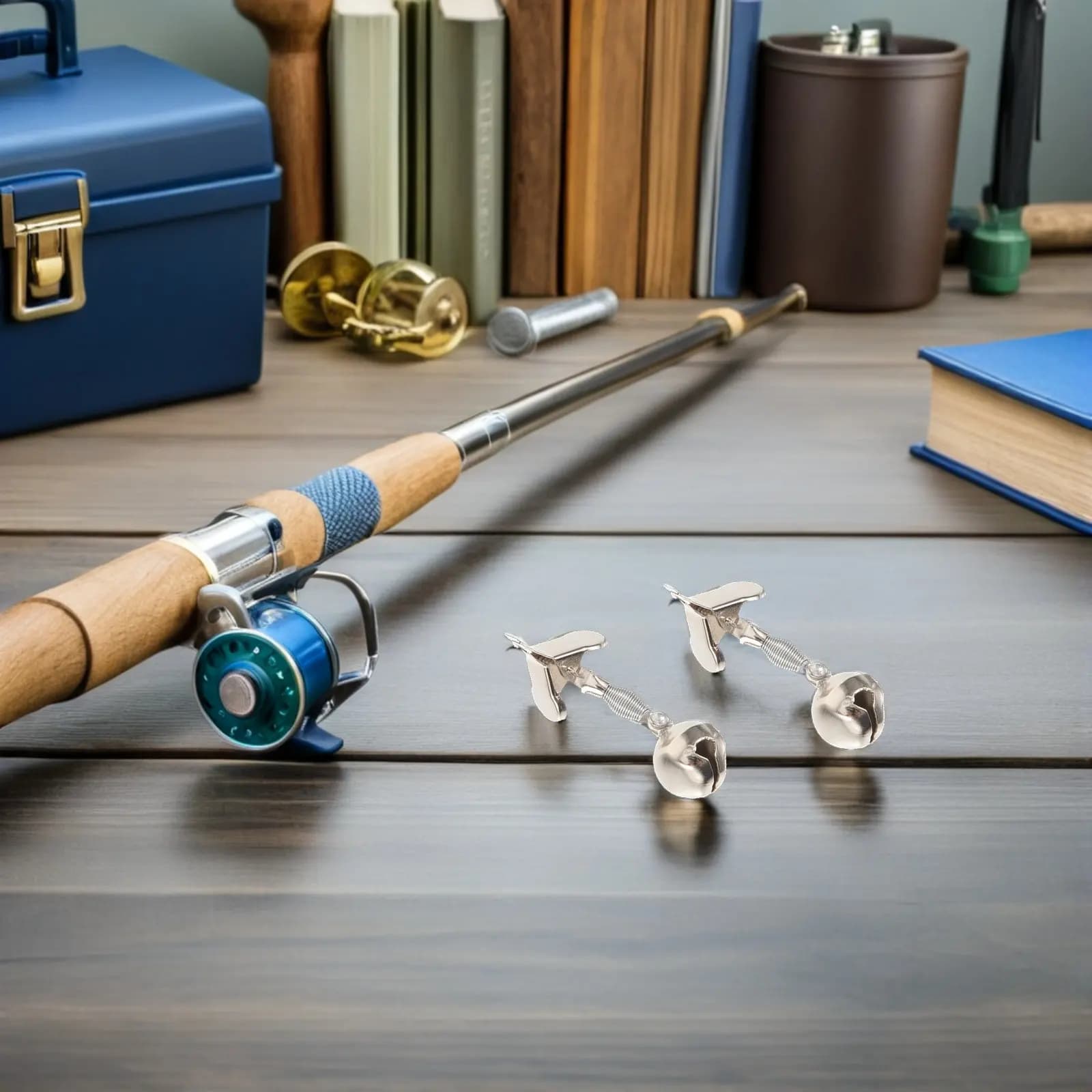 Campanelli da Pesca in Metallo (20 Pezzi) per Avvisatori Acustici da Canna, Attrezzatura e Accessori per la Pesca in Mare