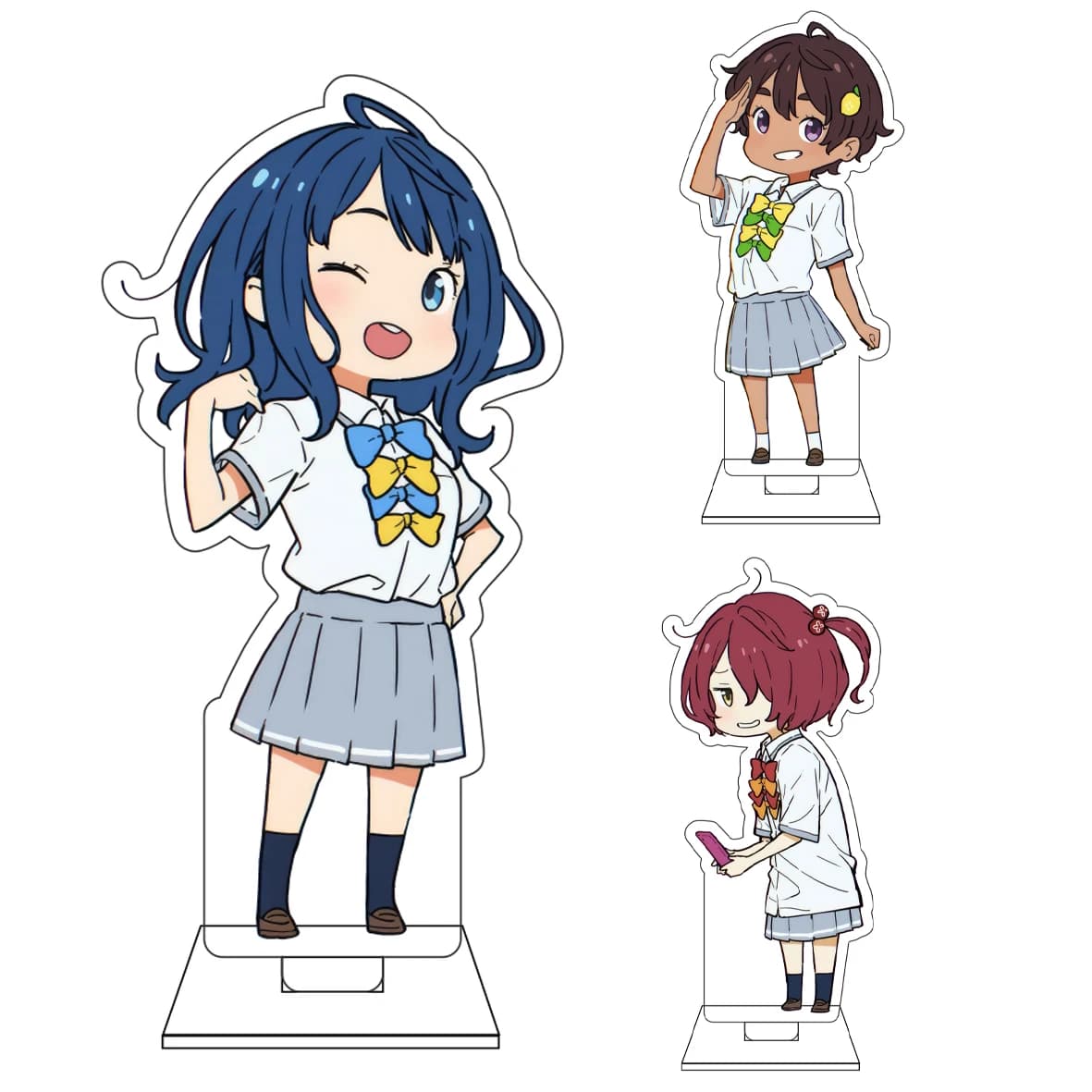10CM Anime Makeine: Too Many Losing Heroines! Cosplay Cute Acrylic Figure Stand Plate Anna Yanami Ornaments Gifts