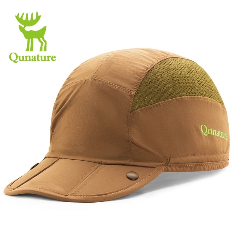 Qunature Sports Cap Spring Summer Outdoor Visor Hats Camping Hiking Peaked Cap Road Bike Riding Helmet lining Hat