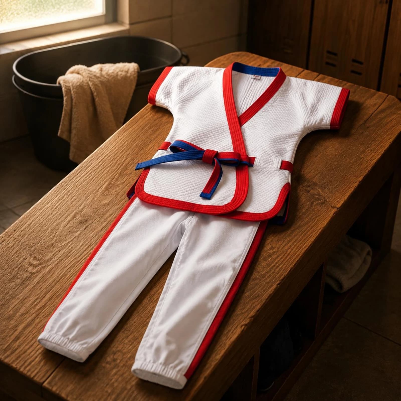 Abbigliamento da Wrestling Mongolo in Cotone Spesso, Attrezzatura Tradizionale da Wrestling, Abbigliamento Sportivo Traspirante e Comodo per Adulti