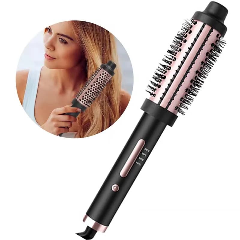 Spazzola termica multifunzione per lo styling dei capelli, spazzola elettrica arricciacapelli, piastra portatile per capelli.