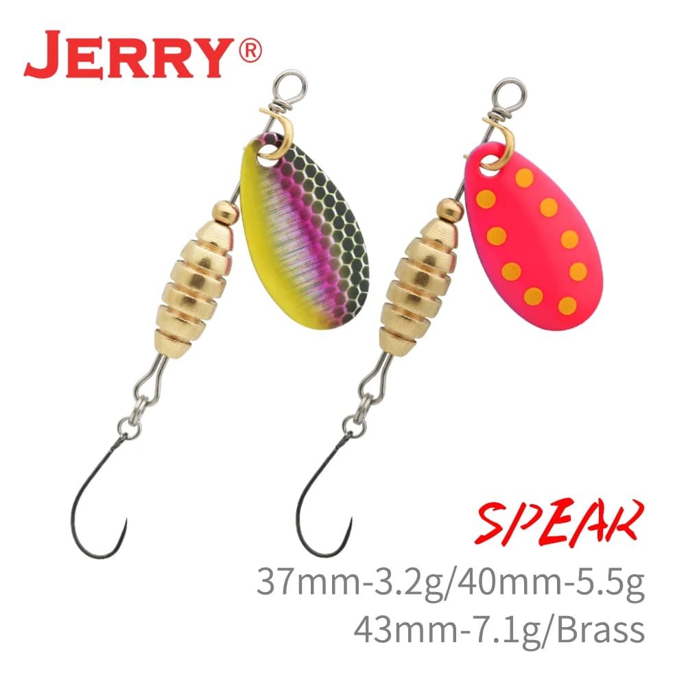 Jerry Spear esca spinner in metallo ultraleggero esche da pesca UL spinnerbait pesce persico trota trota