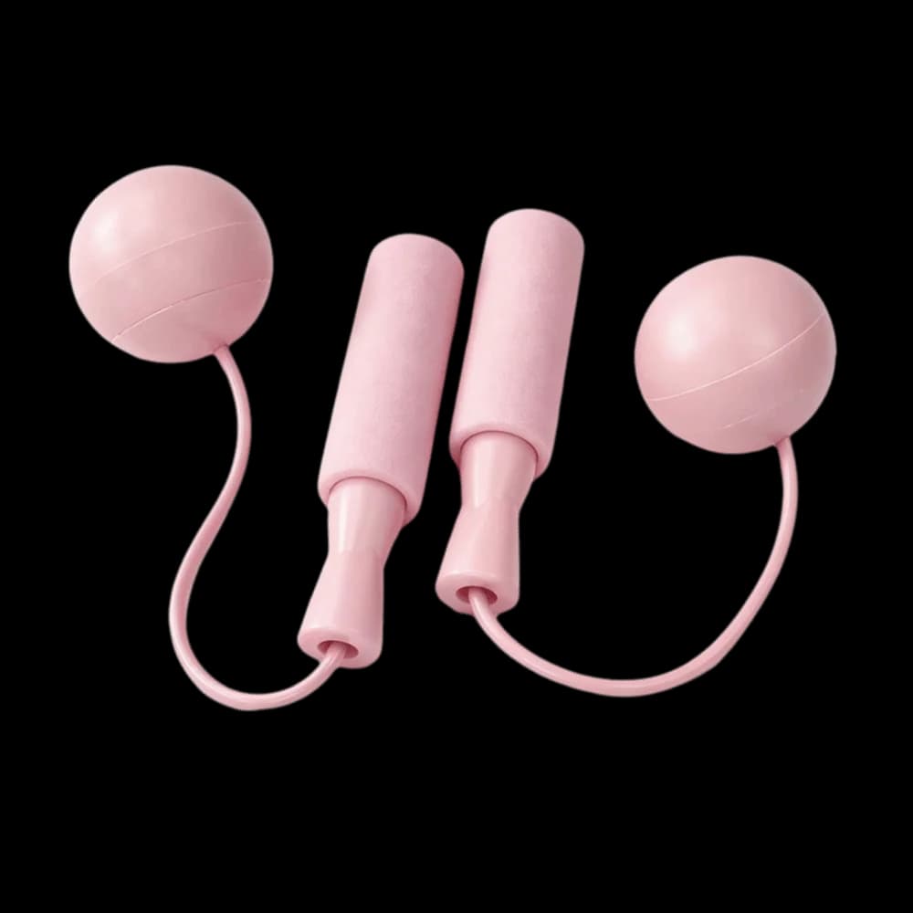 PVC Rope Material Cordless Jump Rope TPR Weighted Balls Weighted Ball Design Weighted Jump Rope Blue Pink Color Option