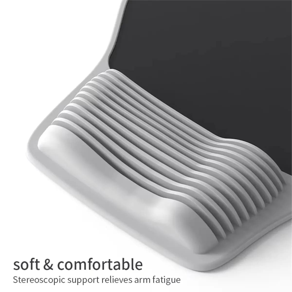 Supporto per il polso del tappetino per mouse, poggiapolsi ergonomico e confortevole per tappetino per mouse, tappetino per mouse in gel per alleviare il dolore al polso, laptop, computer