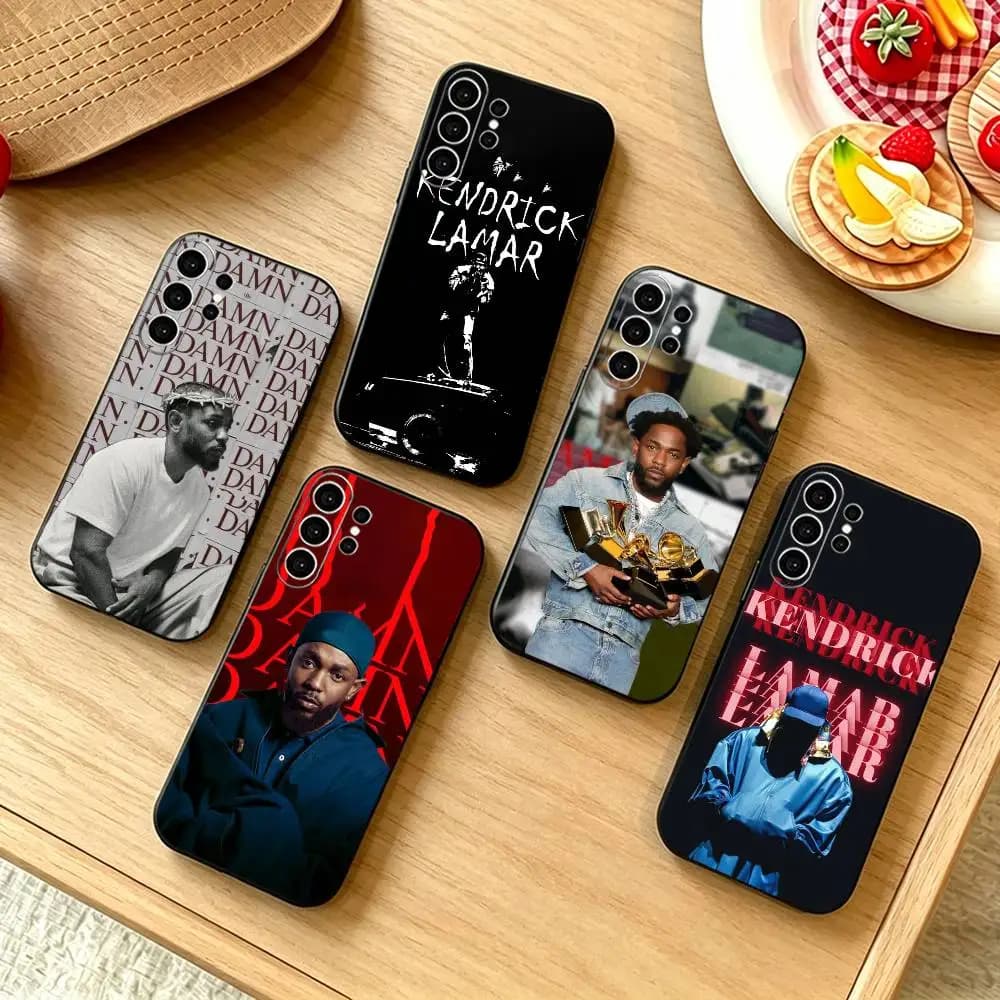 Cover per Telefono del Rapper Kendrick Lamar per Samsung S25, S24, S21, S22, S23, S30, Ultra, S20, Plus, Fe, Note, 10, 9, 5G, Cover Nera