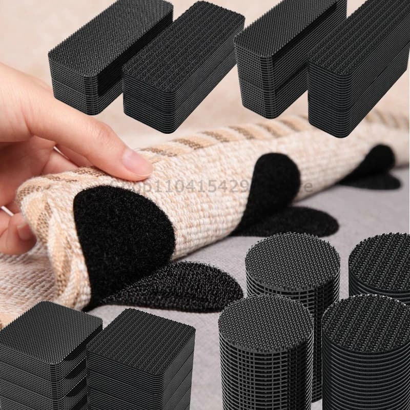 Adhesive Carpet Fixing Stickers Car Floor Mats Fixed Patches Home Sheets Anti Skid Grip Tape Sticker Double Sided Tapes