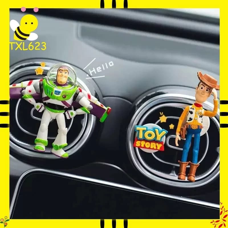 Clips for Air Bocchette Auto Toy Story, Nice Cartoon Figures by Buzz Lightyear, Woody and Forky, Deodorant for Auto, Ornaments for Interior Cars