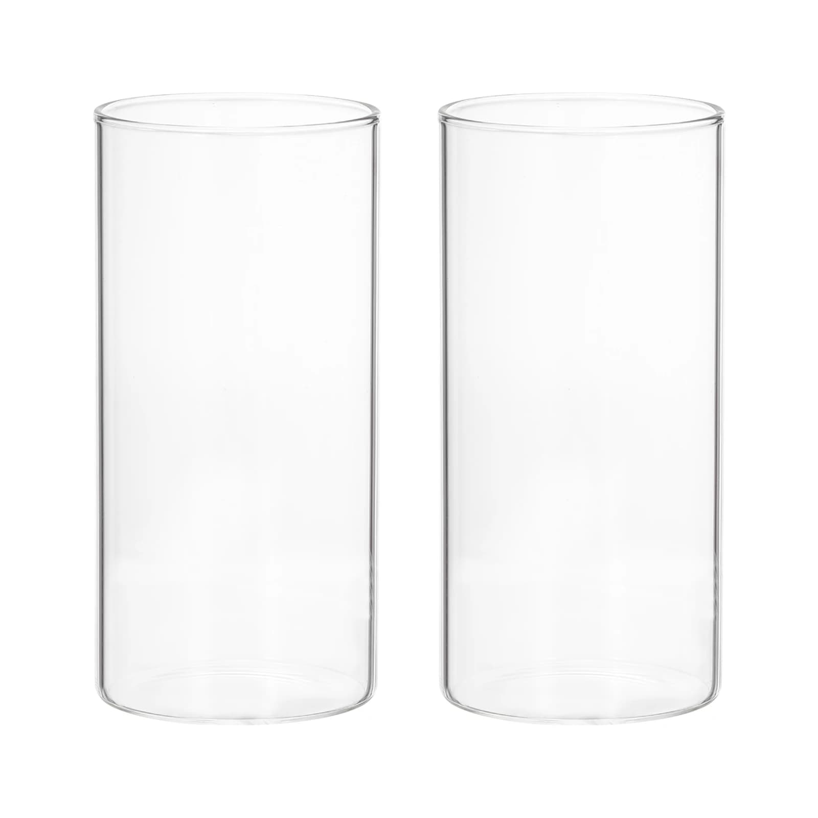 Vaso cilindrico in vetro, vaso da fiori da 2 pezzi, portacandele galleggiante, per centrotavola per matrimoni, decorazioni per la casa