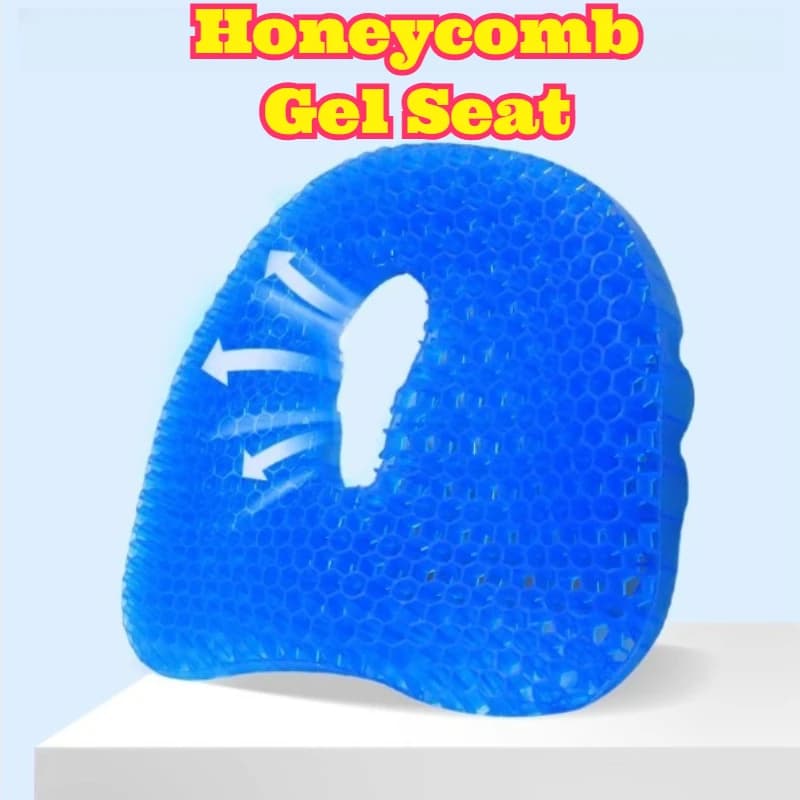 ‌ Cuscino in Gel a Nido d'Ape Ispessito Rinfrescante Traspirante per Sedia da Ufficio Ergonomico Antidolorifico per Lunghe Sedute e Pendolarismo