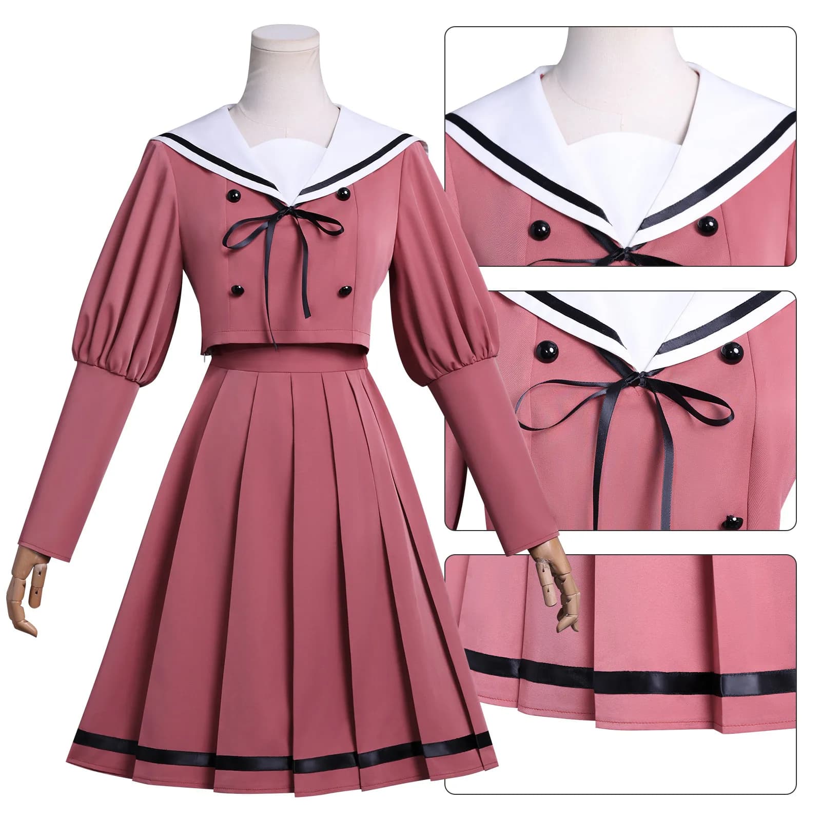 Fragrant flowers in a majestic way, cosplay by Kaoru Ran and Kaoru Kuri, school uniform, daily dress and clothing