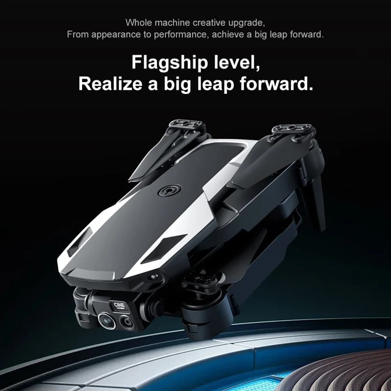 Portable Drone Kit with Remote Controller & VR Glasses 4K Dual Camera Adjustable Lens Aerial Photography Remote Control Drone