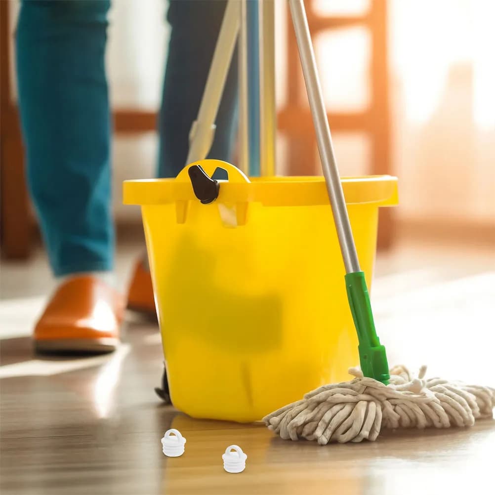4 Pezzi Tappo di Scarico in Gomma per Secchio Mop 20mm, Tappo Ecologico per il Controllo del Flusso d'Acqua per Vasca, Bagno, Lavabo e Routine di Pulizia