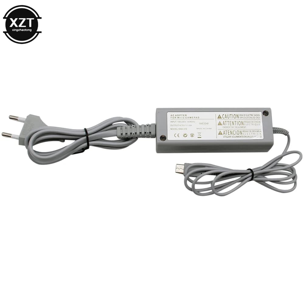 Nuovo US/EU Plug 100-240V AC Adattatore per caricabatterie Alimentatore da parete per la casa per Nintendo WiiU Wii U Gamepad Joypad Controller