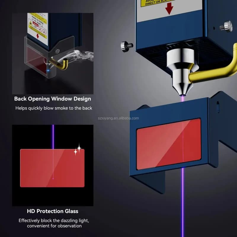Taglierina e Incisore Laser a Diodi Automatico S30 - Macchina da Taglio con Assistenza ad Aria a 32 bit per Piccole Imprese