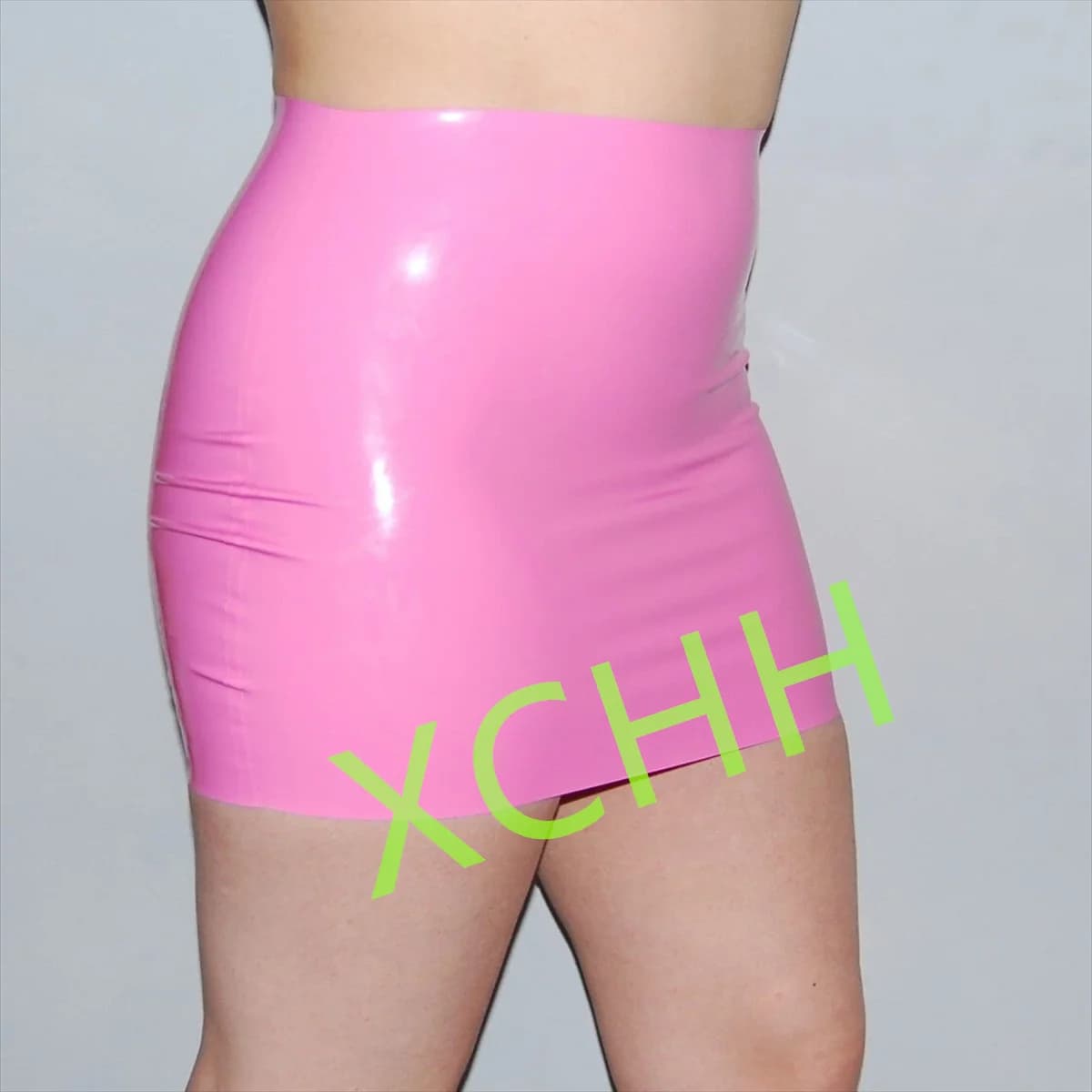 Women Latex Mini Skirt Rubber Dress Customize 0.4mm Club Party Wear Halloween Cosplay Costume Custom Made