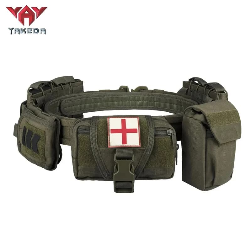 Cintura tattica Yakeda 7 in 1 Airsoft Utility, cintura tattica in Nylon 1000D con custodia Mag