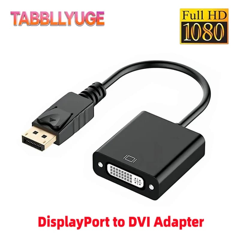 HD 1080P DisplayPort a DVI Cavo Adattatore Display Port DP a DVI Convertitore da Maschio a Femmina per PC Laptop HDTV Monitor Proiettore