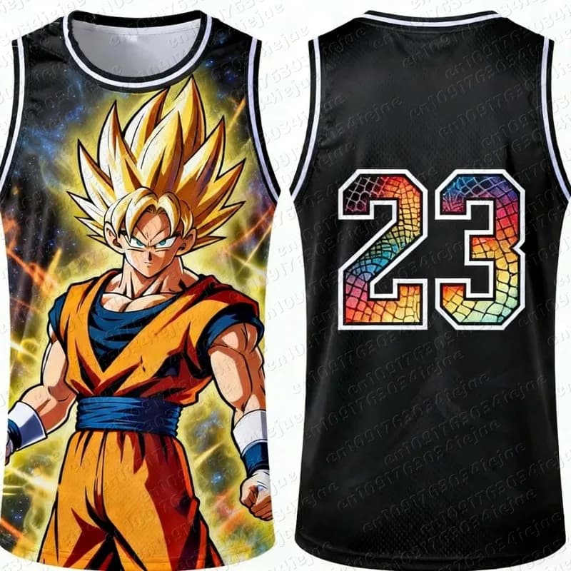 Nuova Maglia da Basket Edizione Speciale Dragon Ball Z Vegeta 2026 # 23 Maglia sportiva da basket per adulti e bambini, modello speciale