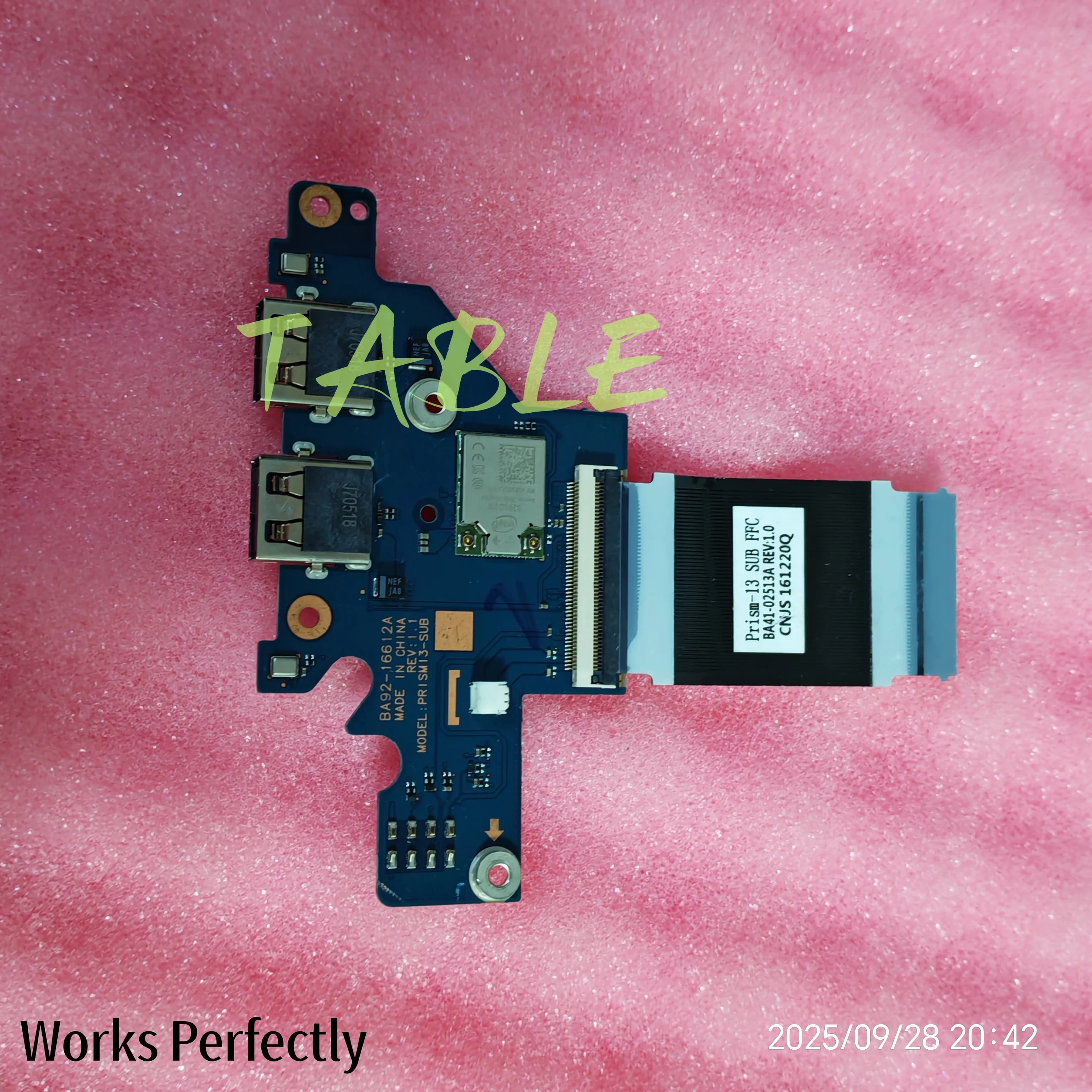 FOR SAMSUNG NP740U3M 740U3M USB card with BA92- cable 16612A