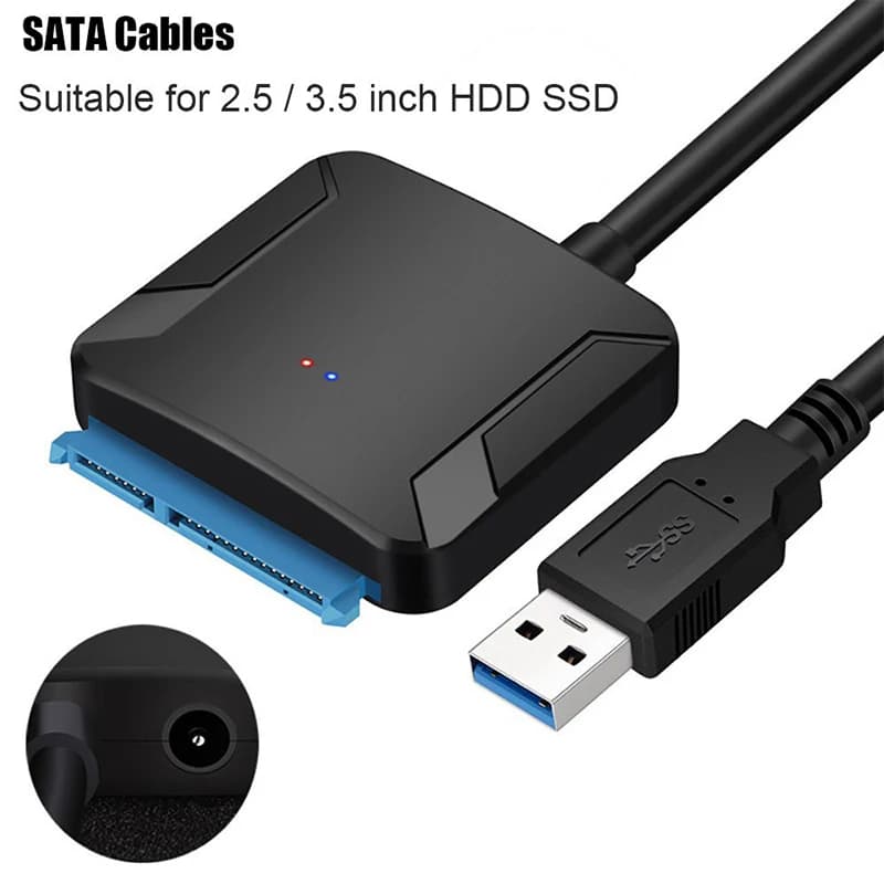 Cavo USB 3.0 a SATA, adattatore convertitore da SATA III a USB per SSD/HDD esterni da 2,5/3,5 pollici