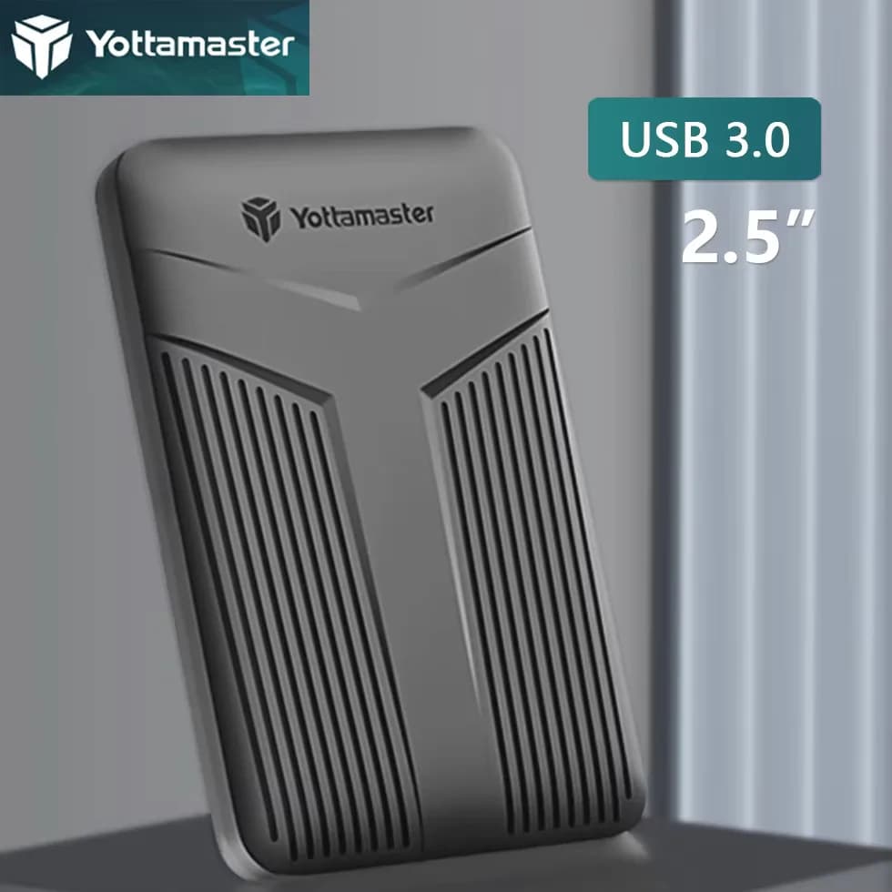 Yottamaster SATA HDD Custodia USB AC 3.0 per PC MacBook Laptop Scatola di archiviazione disco HD Custodia esterna per disco rigido SSD da 2,5 pollici