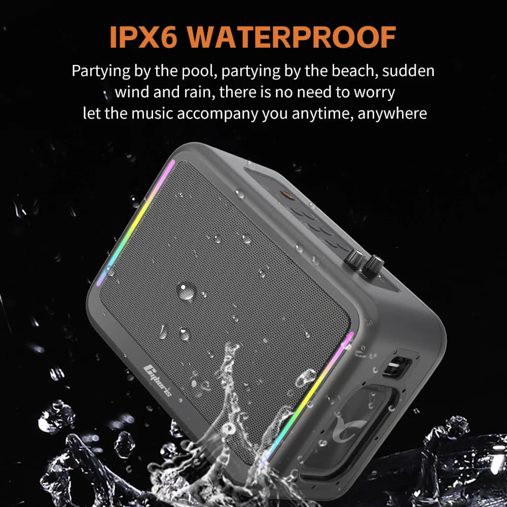 X14 200W macchina per karaoke altoparlante wireless portatile 2 microfono wireless UHF 6,5 metri