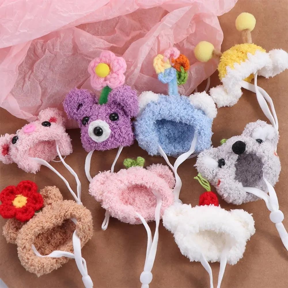 Accessories Hamster Cap Hand Crocheted Cute Cotton Hat Mini Lovely Hat As Gift