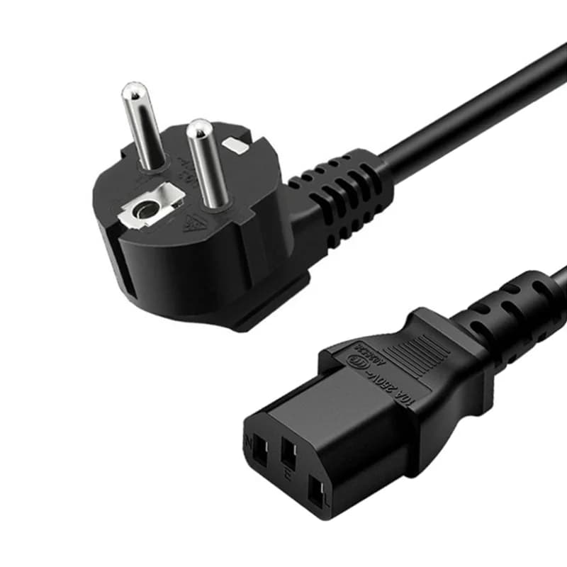 Cavo di alimentazione ue spina europea cavo adattatore di alimentazione IEC C13 cavo di prolunga US/AU/UK per Monitor PC Desktop stampante Epson proiettore TV