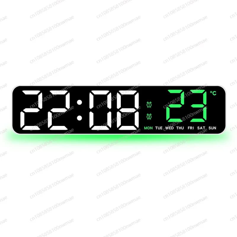 Sveglia digitale moderna con diodo luminescente 11 Sistema frenante antibloccaggio Orologio da tavolo elettronico per camera da letto