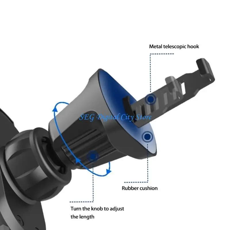 U75B Car Air Vent Mount Clip Adapter Universal 17mm Ball for Head Phone Holder Stand for Car Extension Support Bracke