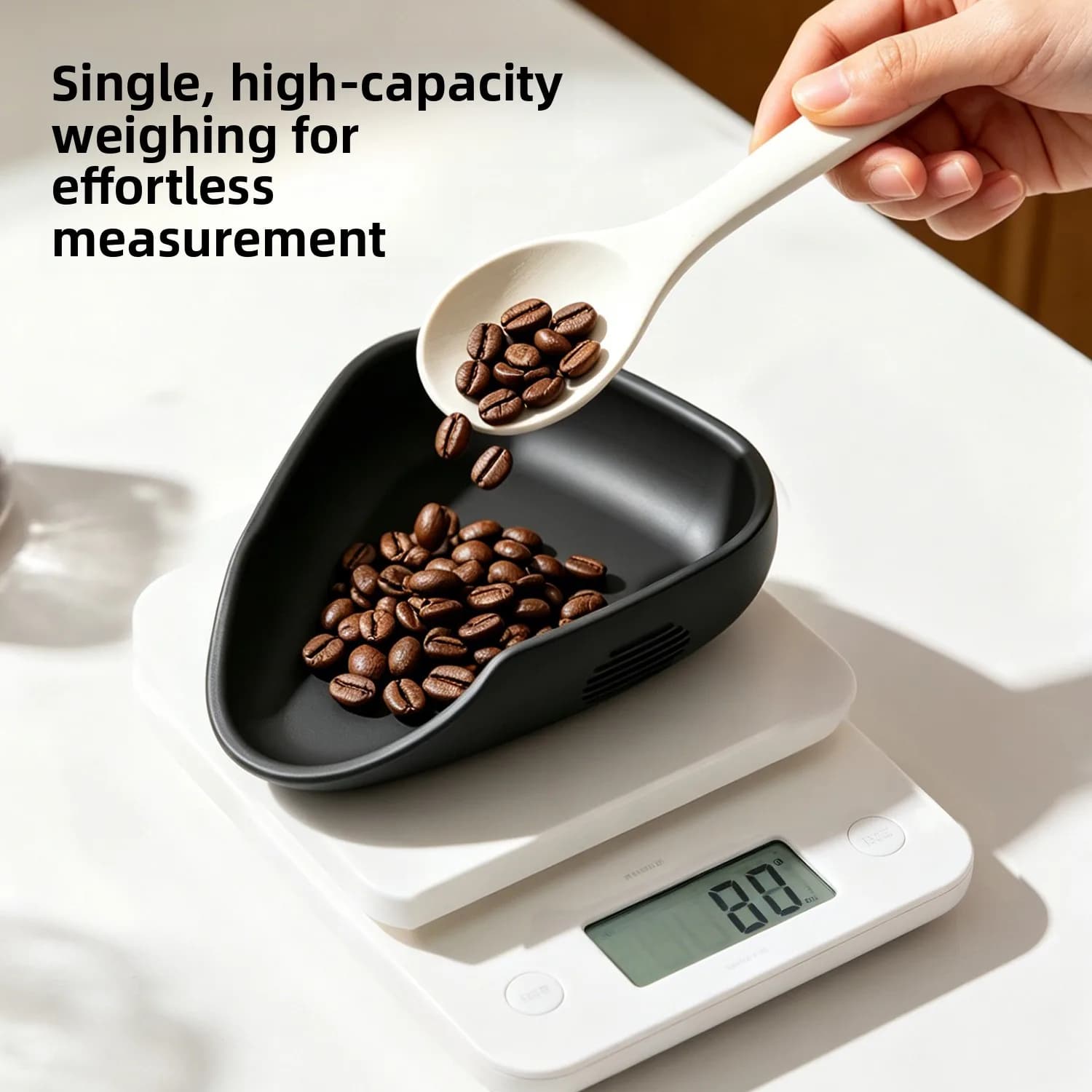 Silicone Coffee Bean Dosing Cup Weighing Dish Coffee Measuring Spoon Dose Measurement Container Tray Coffee Machine Accessories