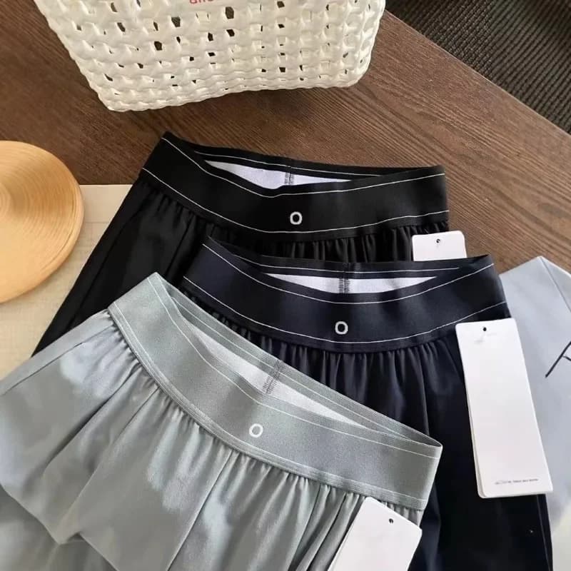 Nuovi Pantaloni Sportivi Casual a Vita Alta Elasticizzata, Stile Ciclismo, Moda High Street, Pantaloni Estivi Dritti da Donna, Pantaloni Yoga