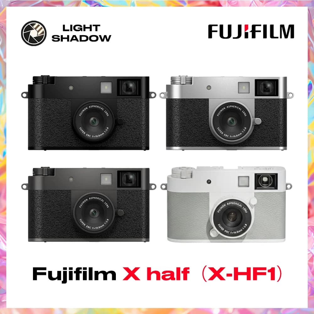 Fujifilm X half (X-HF1) Compact Digital Camera 4K Video IBIS Built-in Mic Travel Vlog Webcam Ready