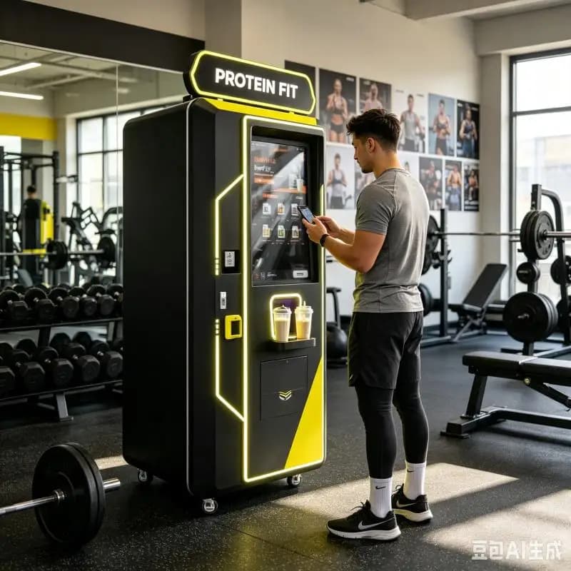 Smart Protein Shake Vending Machine Customized Commercial Drink Dispenser Automatic Powder Mixing Gym Nutrition Equipment