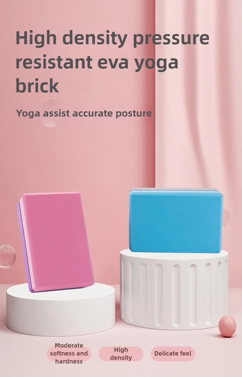 Pilates Equipment Yoga Mat EVA Yoga Block Anti-shock Durable and lightweight Gym stretching tool