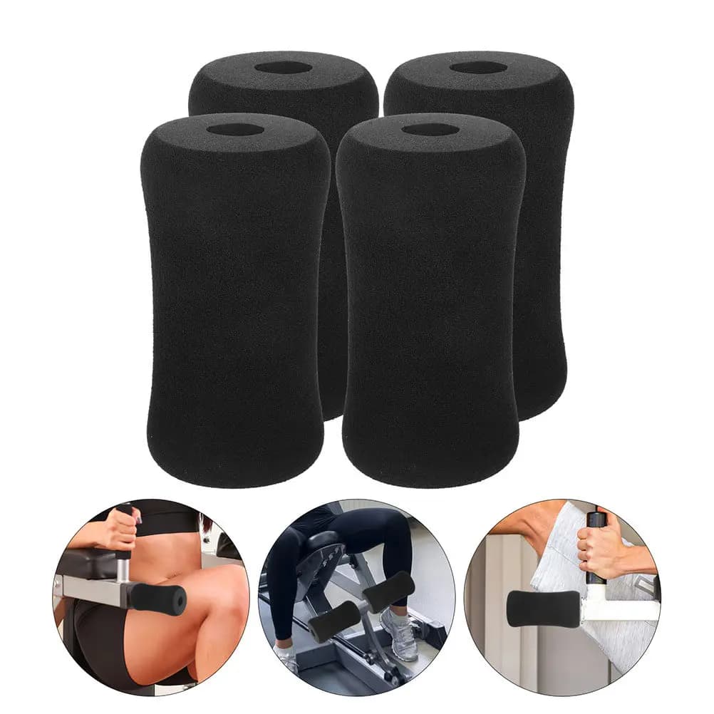 6Pcs Fitness Foot Pads Rollers for Leg Extension Machine Ab Training Sit Up Equipment Gym Exercise Roller Pad Foam Replacement