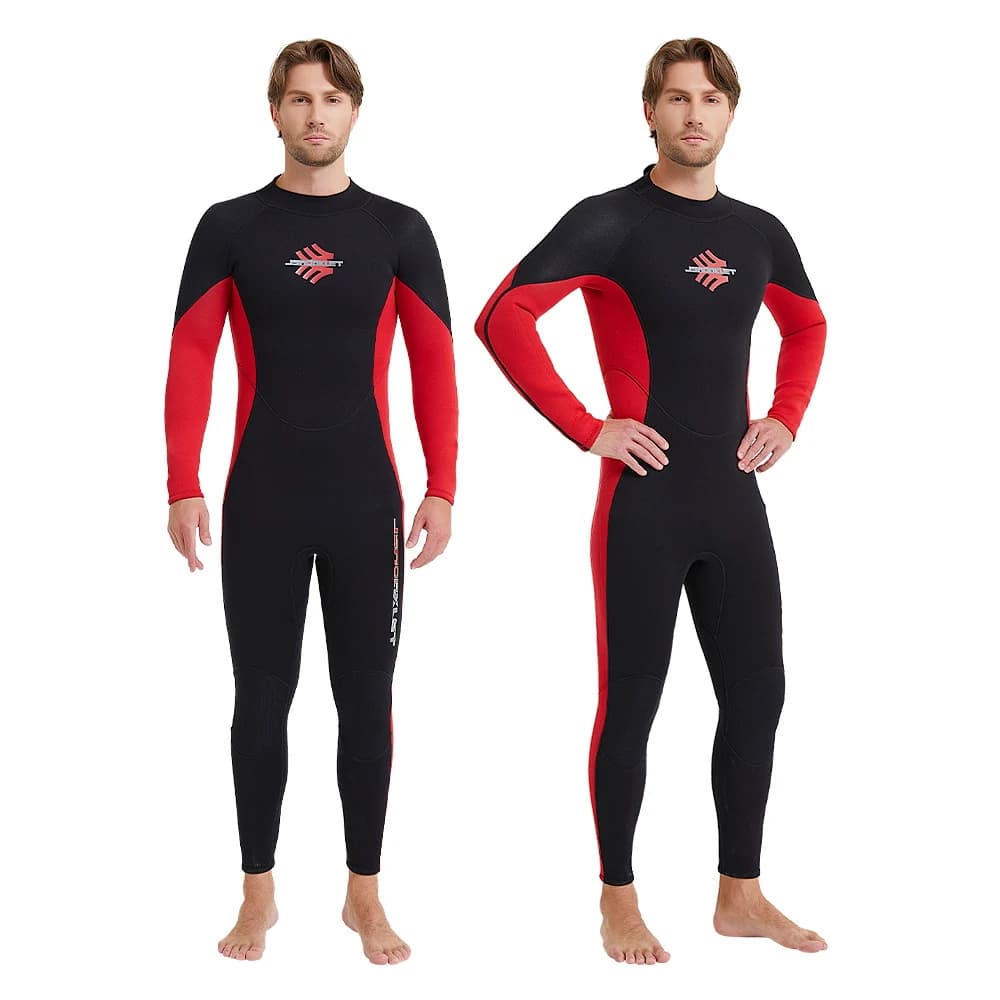 Swim from Snorkeling in 3mm Neoprene by hot man Anti-Medusa full bodysuit with cold-proof back zipper for drift surfing