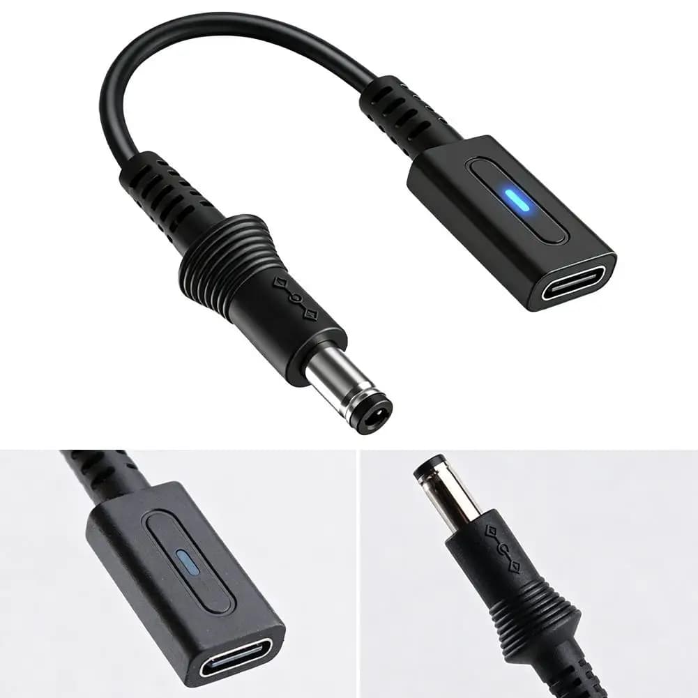 Cavo USB C PD per Controller Sega MD1 MD3 SMS, Adattatore di Ricarica PD, Cavo Tipo C con LED, Cavo di Conversione, Cavo di Alimentazione per Console di Gioco