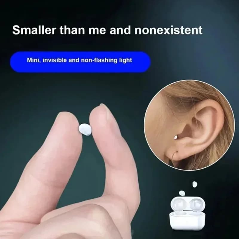 Auricolari invisibili Mini cuffie Bluetooth TWS Wireless Sleepwith Microfono Chiamata HD Auricolari semi-in-ear Riduzione del rumore