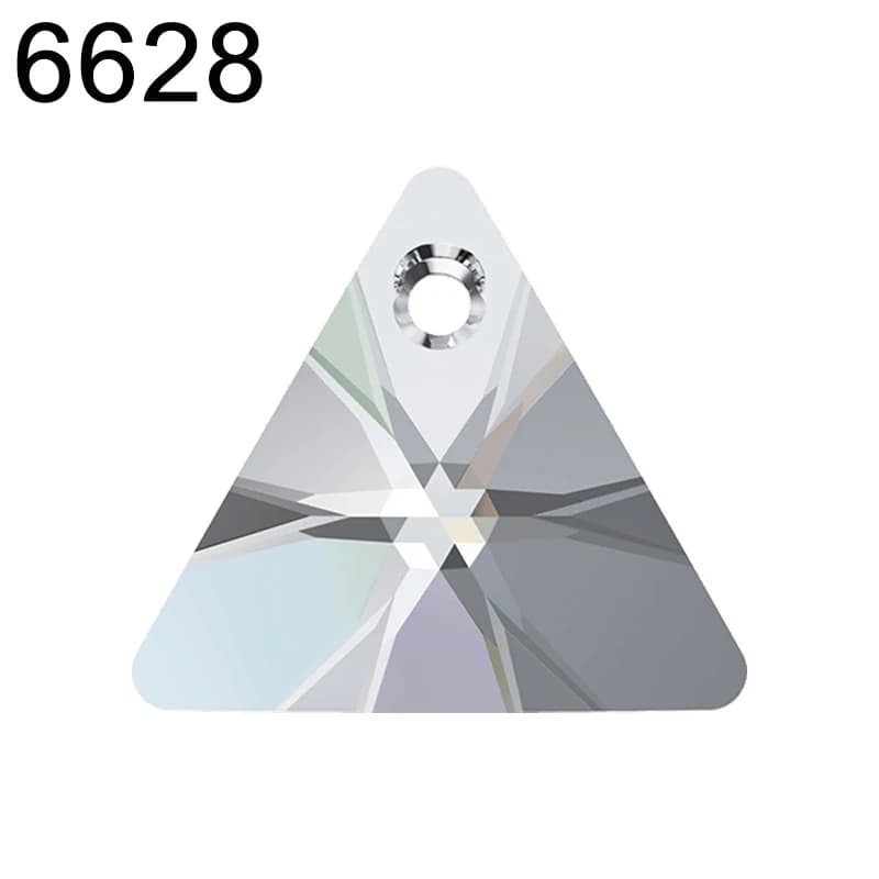 (1 pezzo) Cristallo originale dall'Austria 6628 Ciondolo triangolo Perline di strass per collana Orecchini Creazione di gioielli Nail Art