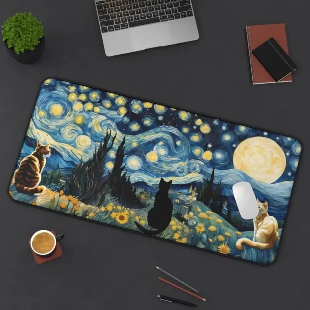 Gaming Mouse Carpet with Neon Skull, Anti-slip Rubber Base for Players, Office, Home, Multipurpose Use, Various Size Options, Perfect